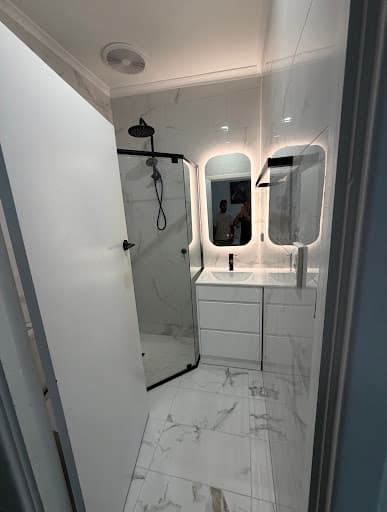 Bathroom renovation — Customer photo